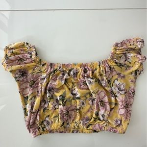 Floral crop top